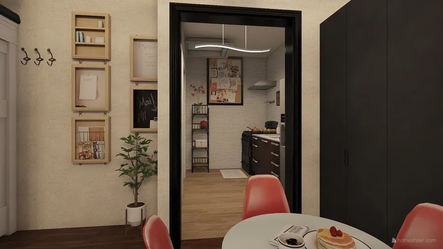minimalist livingroom 3d design renderings
