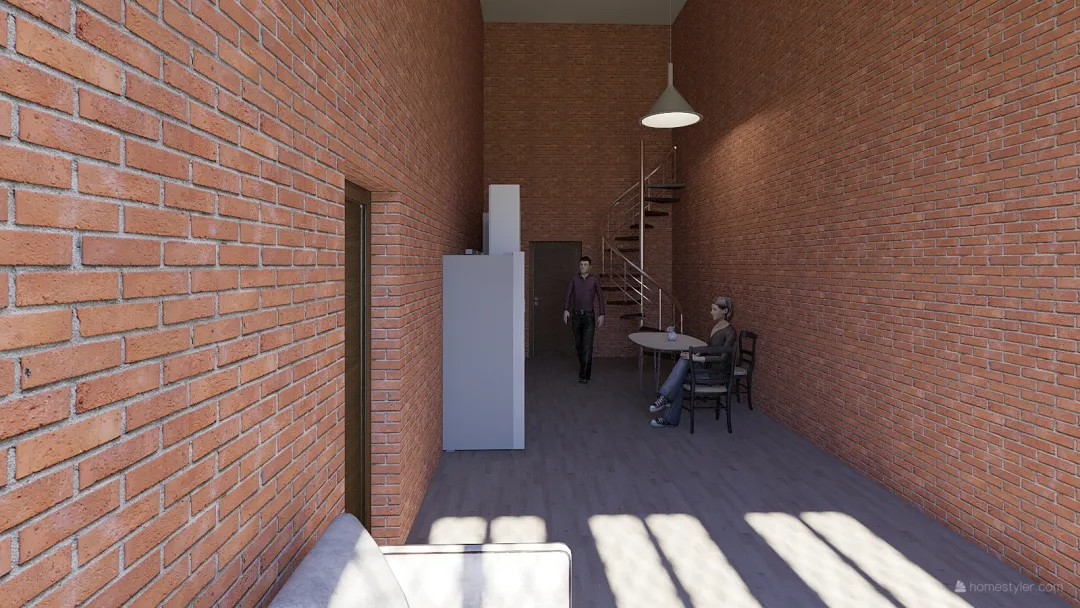 Кухня-Гостиная2 3d design renderings