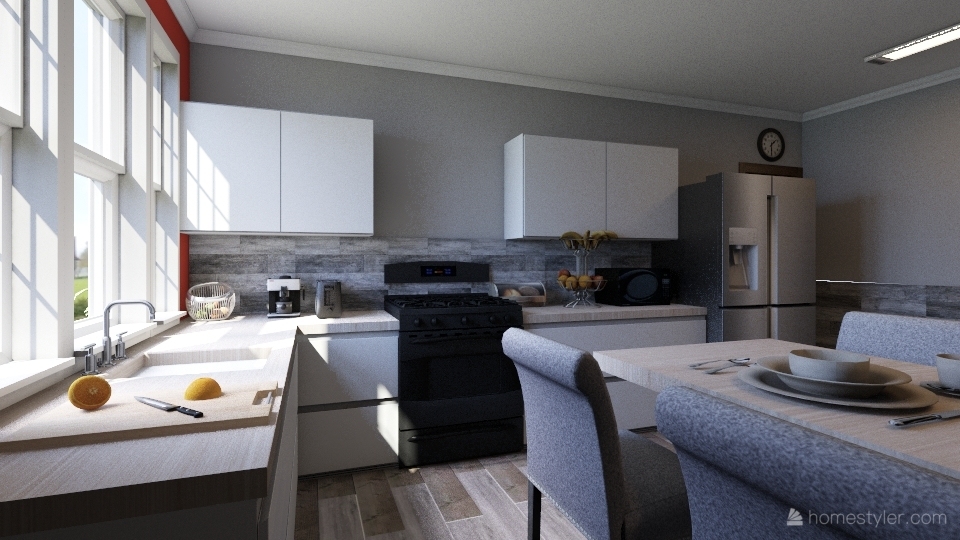 Remo delación de cocina de oficina nacional 3d design renderings