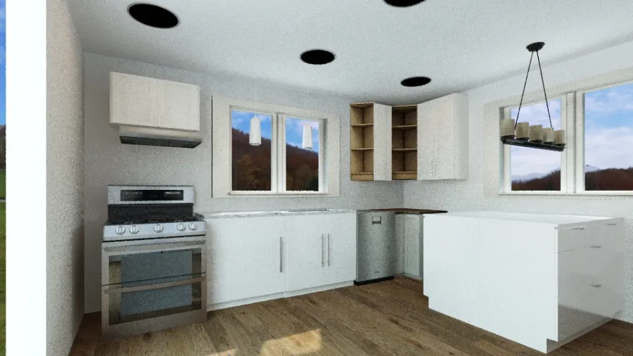 Lurecliff Kitchen 3d design renderings