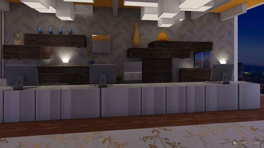 hotel 3d design renderings