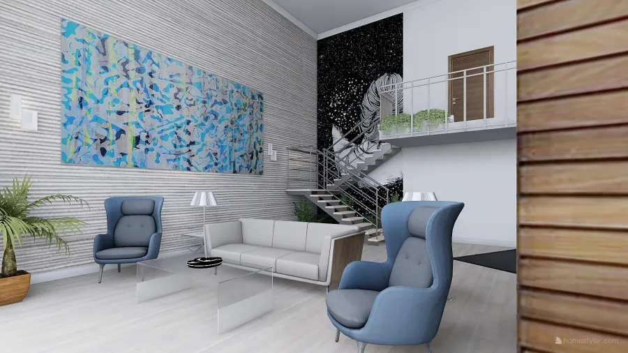 Relaxing Home 3d design renderings