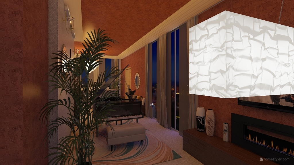 suite d'hotel 3d design renderings