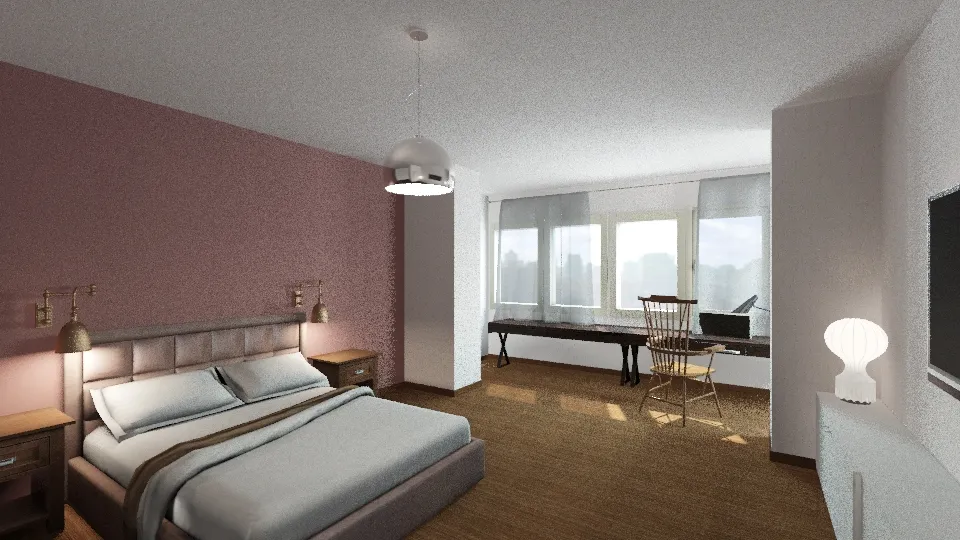 спальня1 3d design renderings