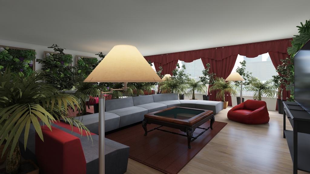 Luxury Highrise Apartment 3d design renderings