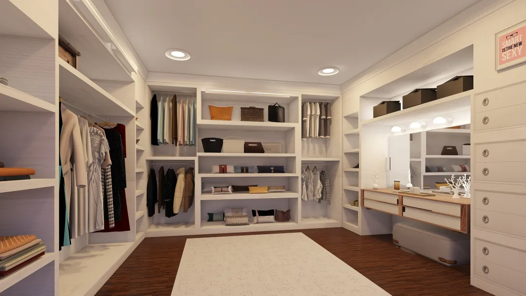Custom Closet 3d design renderings