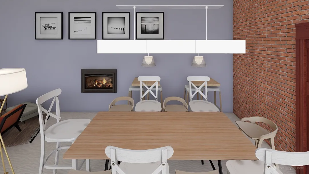 Small Restaurant 3d design renderings