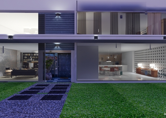 Contemporary Family house Design Rendering