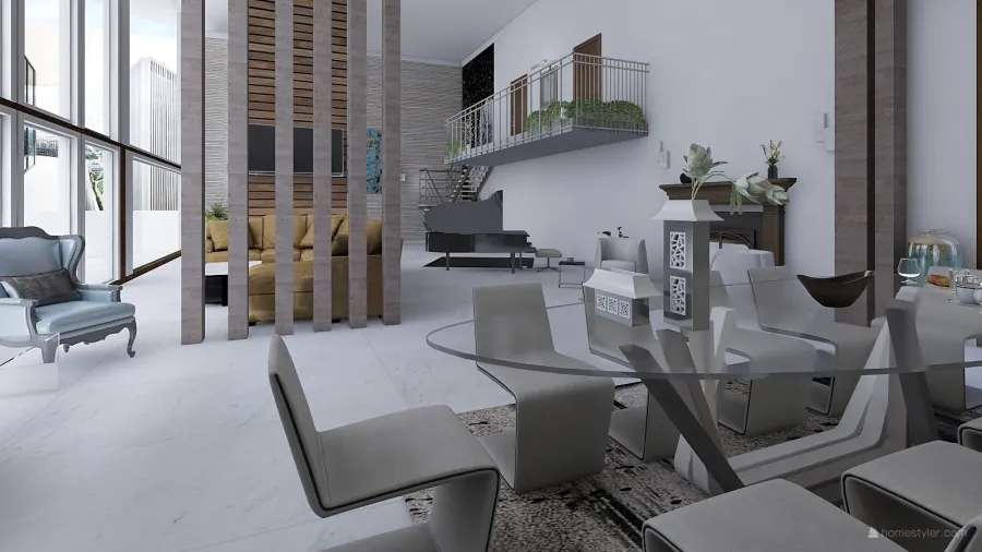 Relaxing Home 3d design renderings