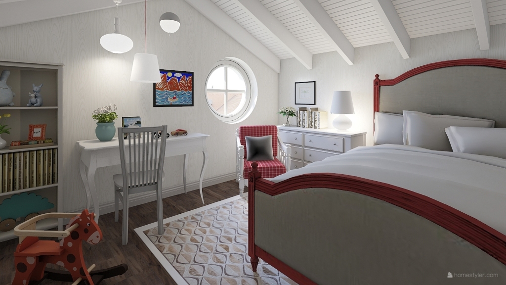 Attic Baby Room 3d design renderings