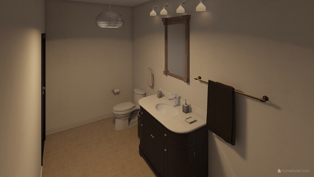 1150 square foot home (One floor) 3d design renderings