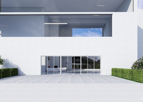 Facility Foyer and Balcony Design Rendering