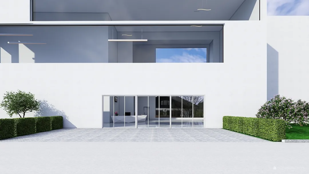 Facility Foyer and Balcony 3d design renderings