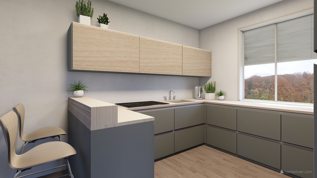kuchyň mirka 3d design renderings