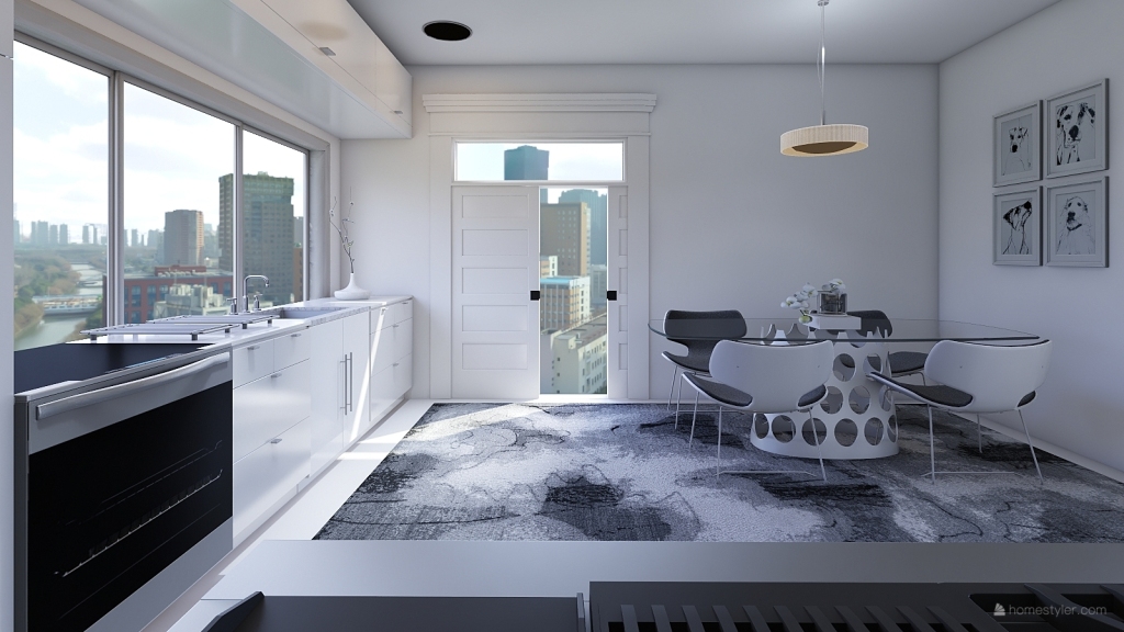 Clear Kitchen 3d design renderings