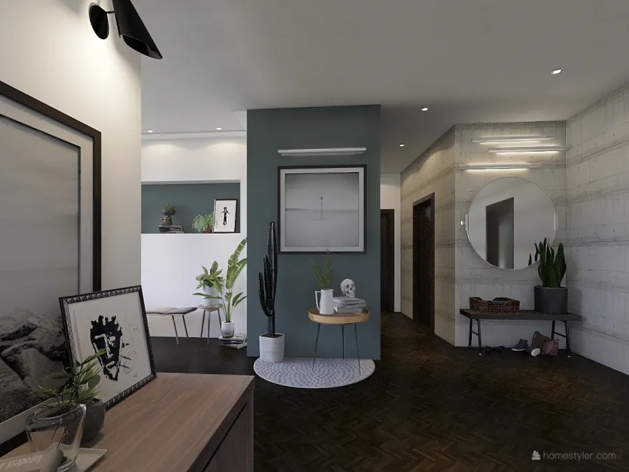 Budapest Apartment 3d design renderings