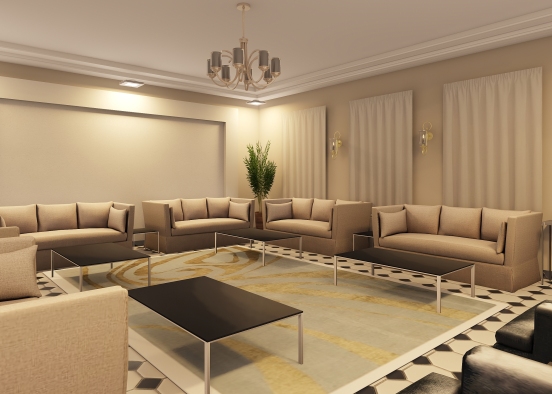 Abdul Living Room Design Rendering