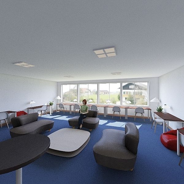 DP Study room 3d design renderings
