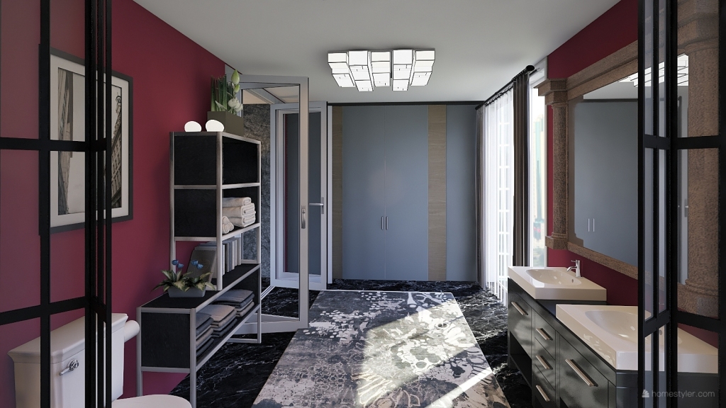 Open Concept Apartment 3d design renderings