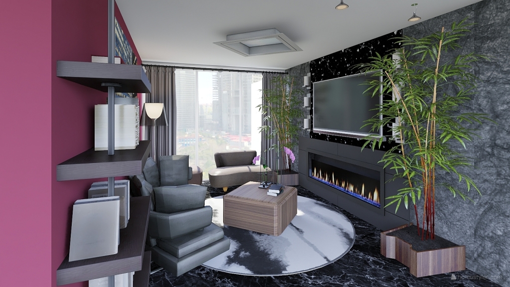 Open Concept Apartment 3d design renderings