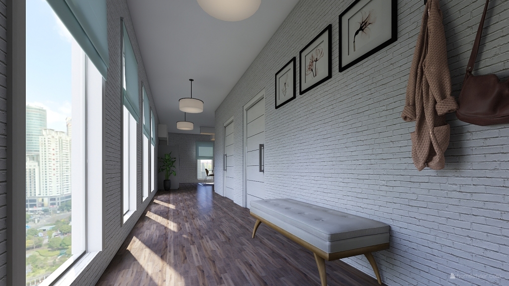 Contemporary City Apartment 3d design renderings