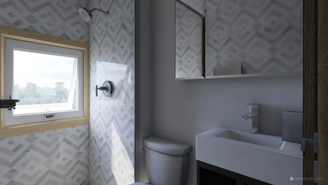 Banheiro Apt. F04 3d design renderings