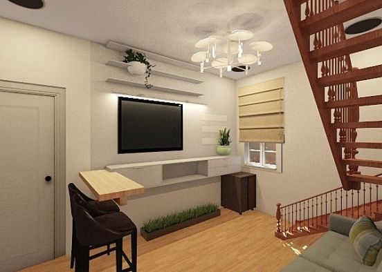 Living Room Base2  Design Rendering