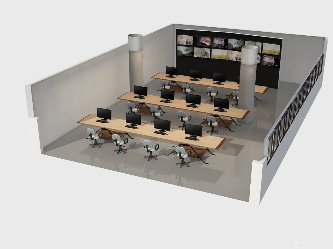 Sala Situação 3d design renderings