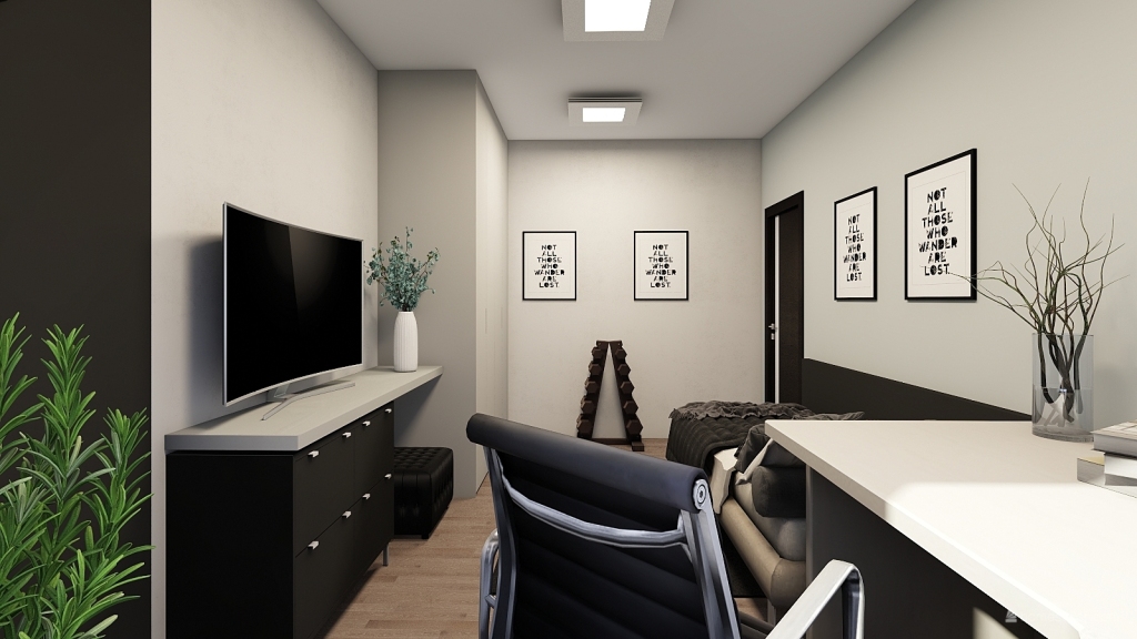 Studentský pokoj 3d design renderings