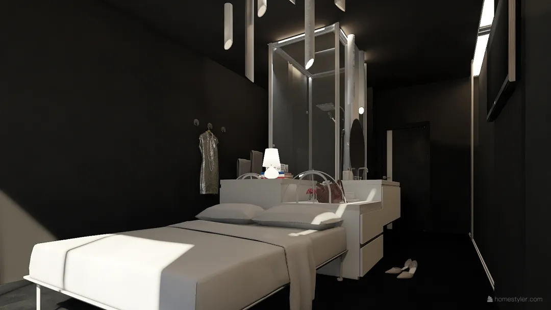chambre hotel 3d design renderings