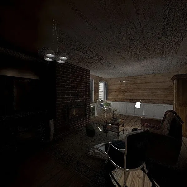 40's Living Room 3d design renderings