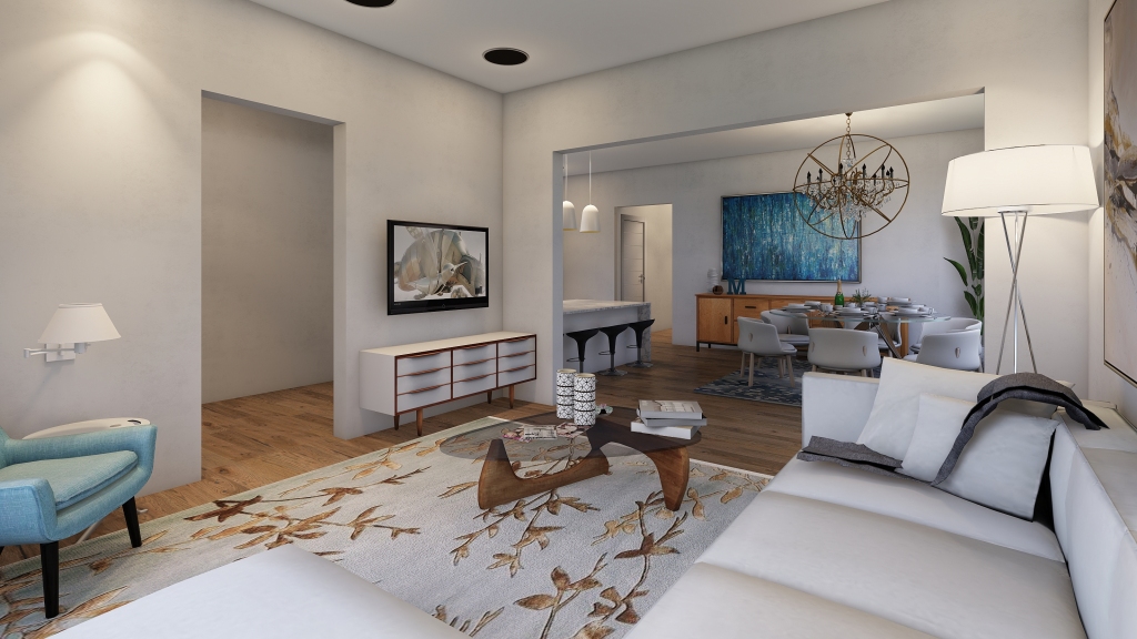 Contemporary Asian Maxim.home.1.6 White Beige 3d design renderings