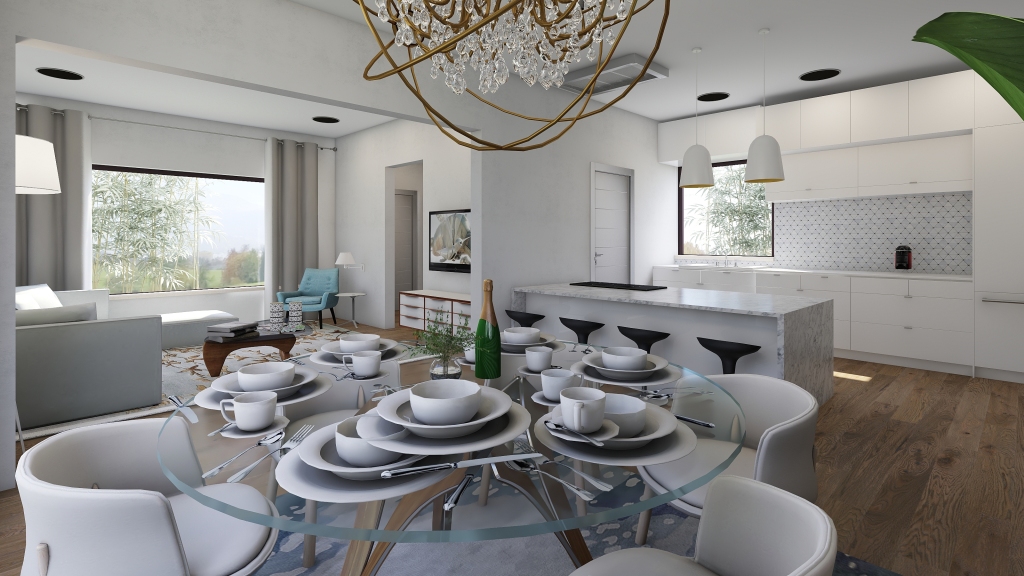 Contemporary Asian Maxim.home.1.6 White Beige 3d design renderings