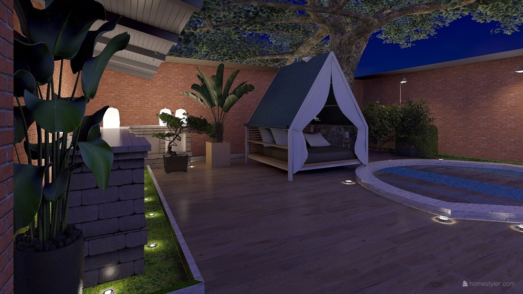 A Bohemian Interior 3d design renderings