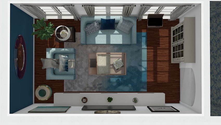 Sala estilo nautico 3d design picture 18