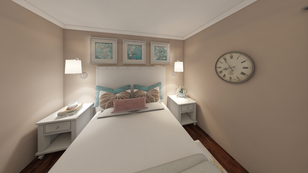 Guest Room 2 3d design renderings