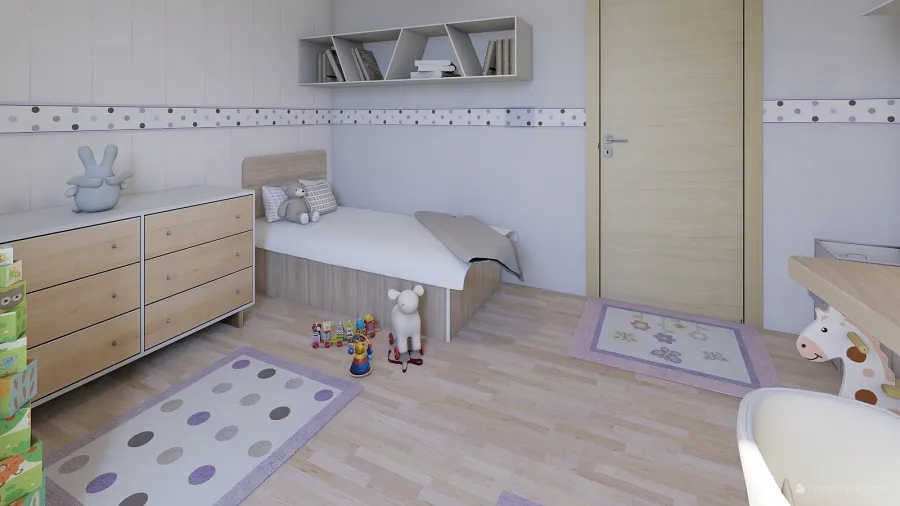 Detská izba 3d design renderings