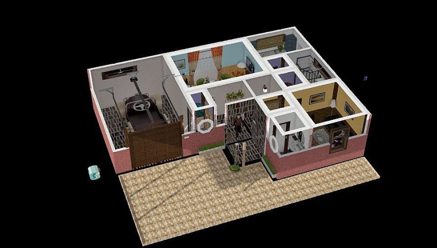 Consulting lodgings 3d design picture 123.87