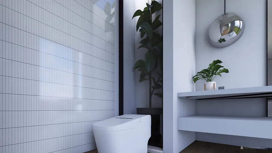 Minimalist Bathroom 3d design renderings