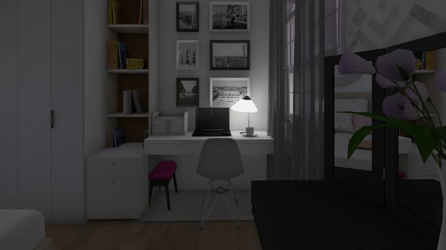 Room Glam 3d design renderings