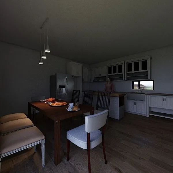 廚房 3d design renderings