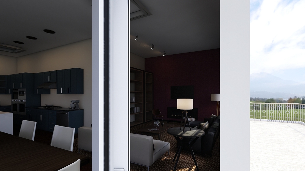 Family Lodge 3d design renderings