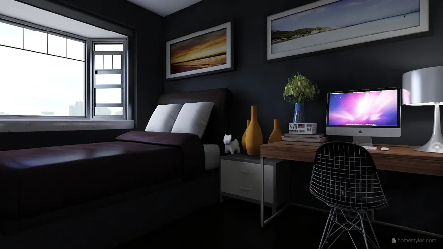 Dorm room 3d design renderings