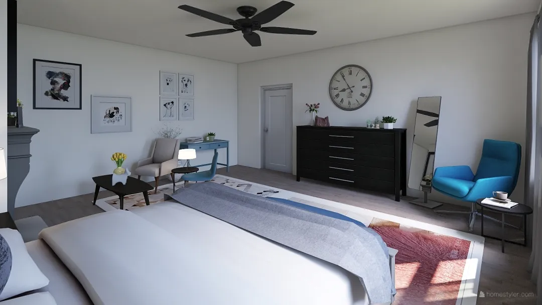 Bedroom redesign 3d design renderings