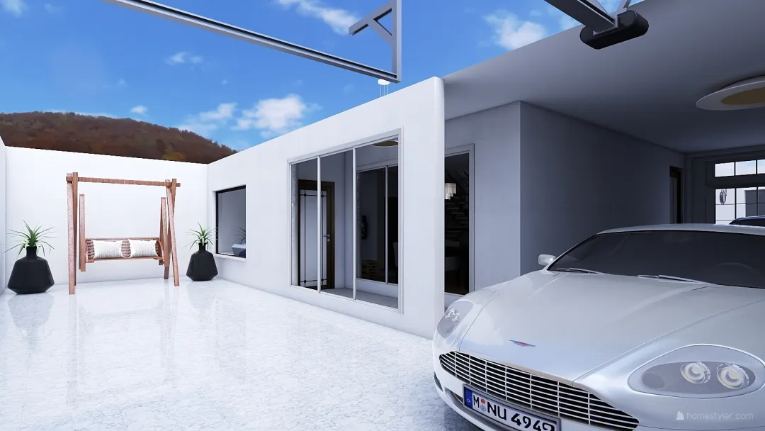 Casa PC conceito aberto 3d design renderings