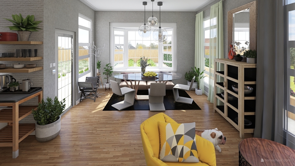 "Just to move this wall!" 3d design renderings