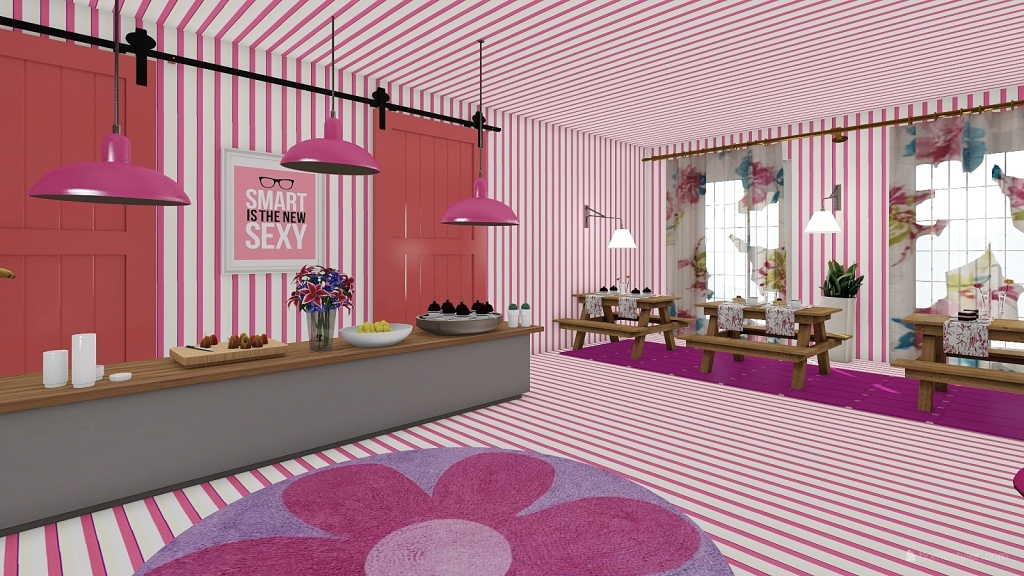 Small Candy Shop 3d design renderings