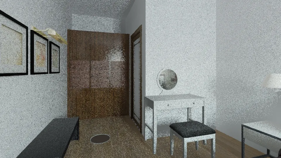 Cabin Master Bedroom 3d design renderings
