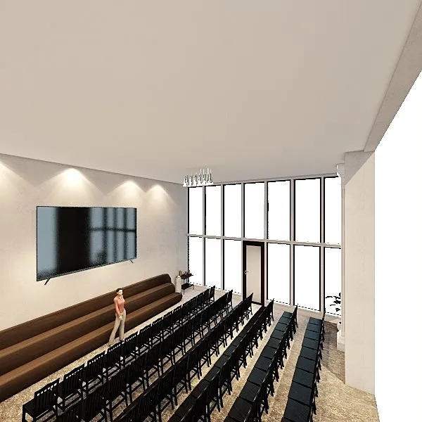 Eastside CENTRL Office Lobby - Theater 3d design renderings