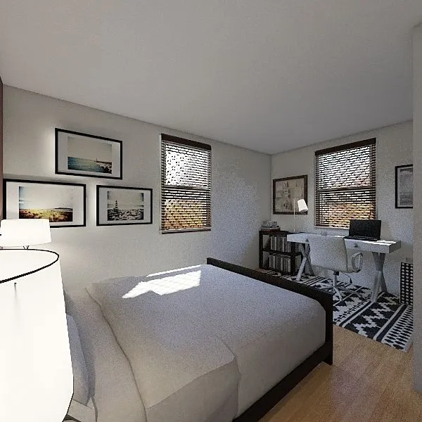 Upper Level Bedrooms 3d design renderings